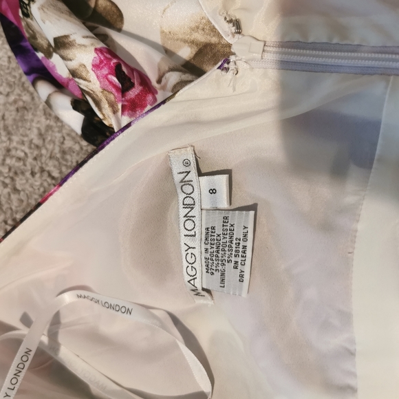Maggy London floral dress size 8 - Picture 5 of 5